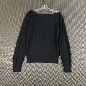 Vintage Gap Black Knit Pullover Long Sleeve Sweater Women's Size Small